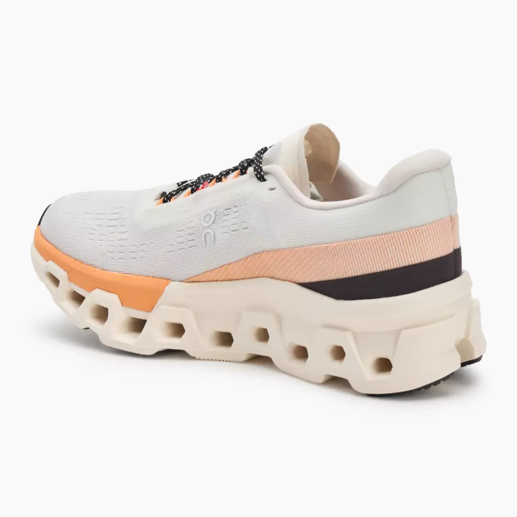 Женские Кроссовки для бега On Cloudmonster 2 ivory/tangerine