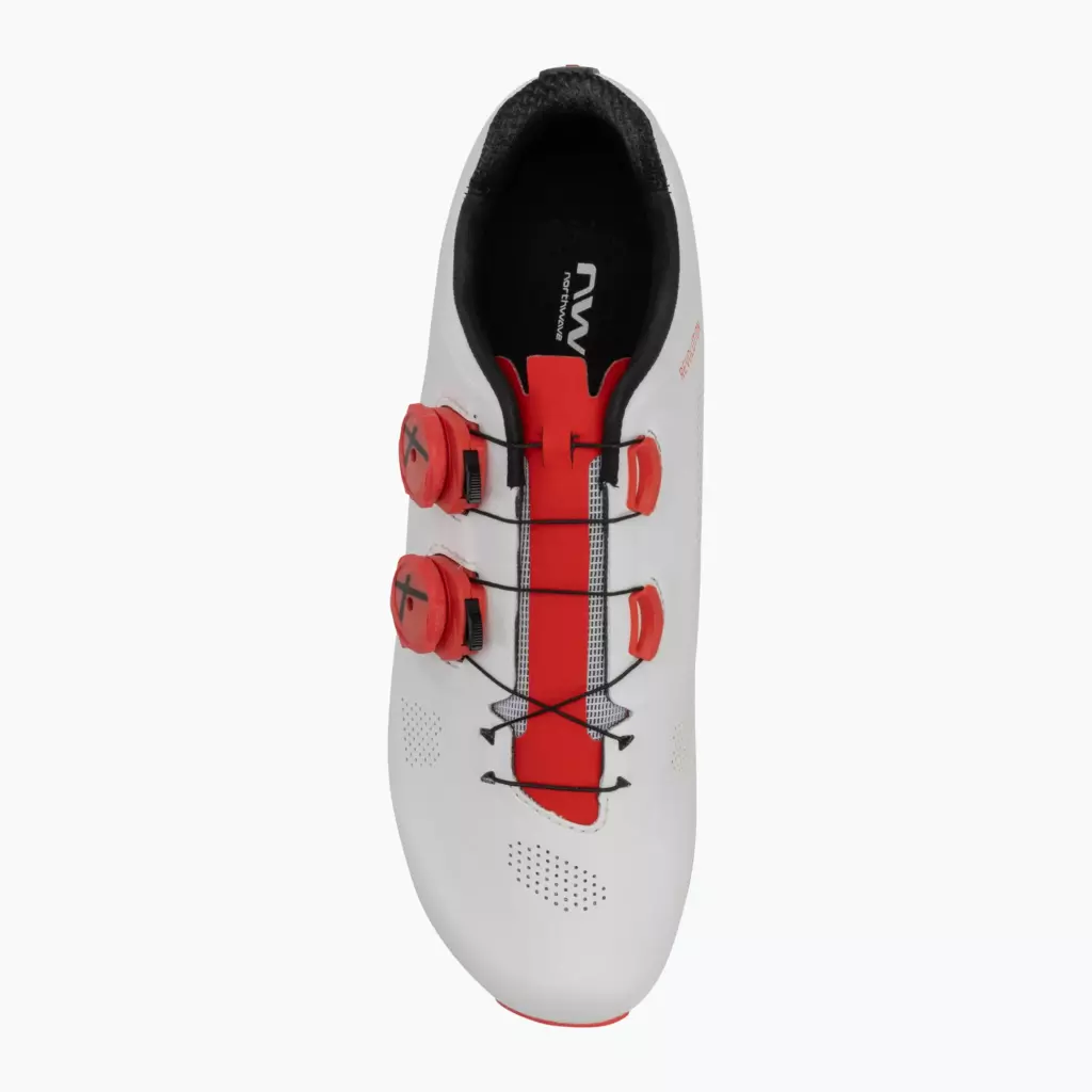 Мужские велосипедные ботинки Northwave Revolution white/red fluo