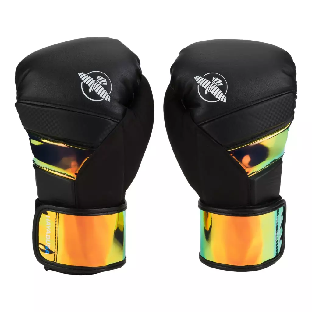 Боксёрские перчатки Hayabusa T3 BLACK/IRIDESCENT