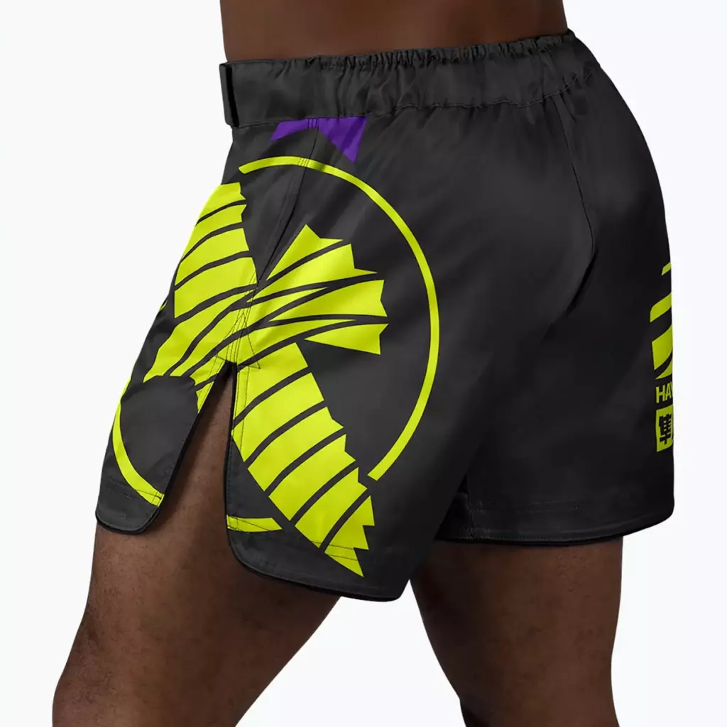Шорты Hayabusa Icon MMA чёрно-неоновые