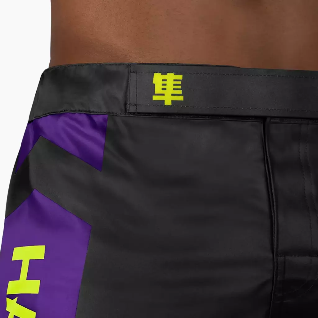 Шорты Hayabusa Icon MMA чёрно-неоновые