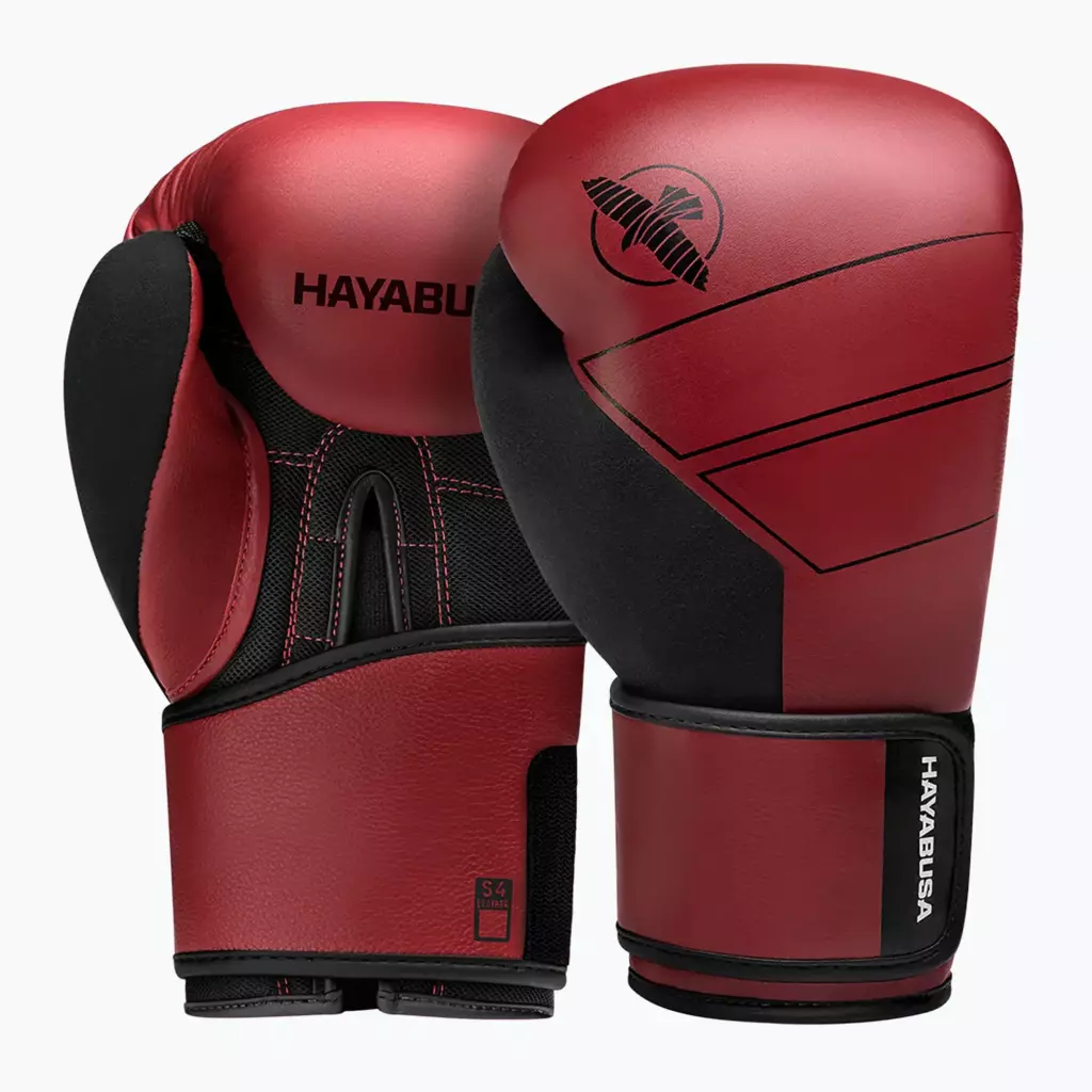 Боксёрские перчатки Hayabusa S4 Leather red