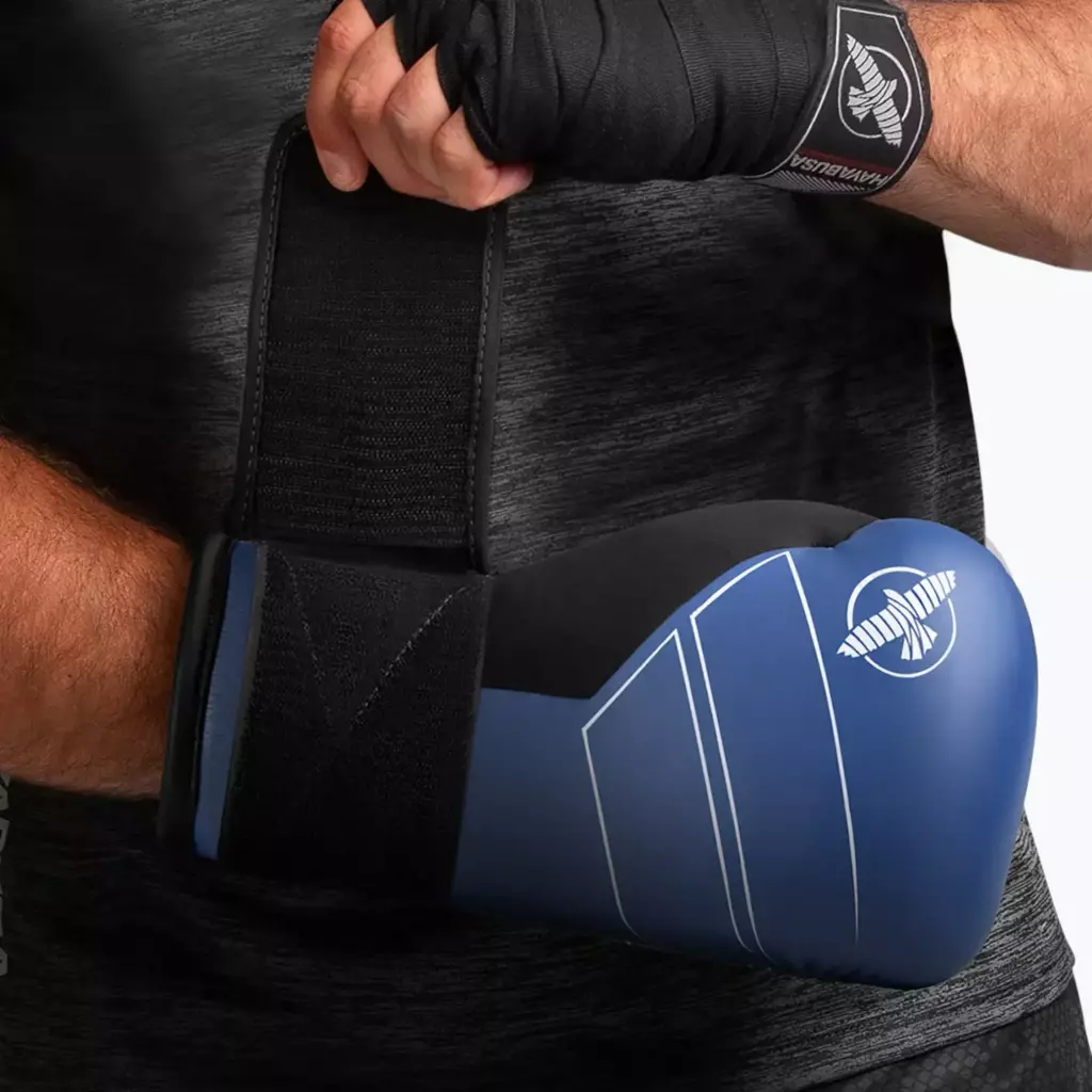Боксёрские перчатки Hayabusa S4 Leather blue