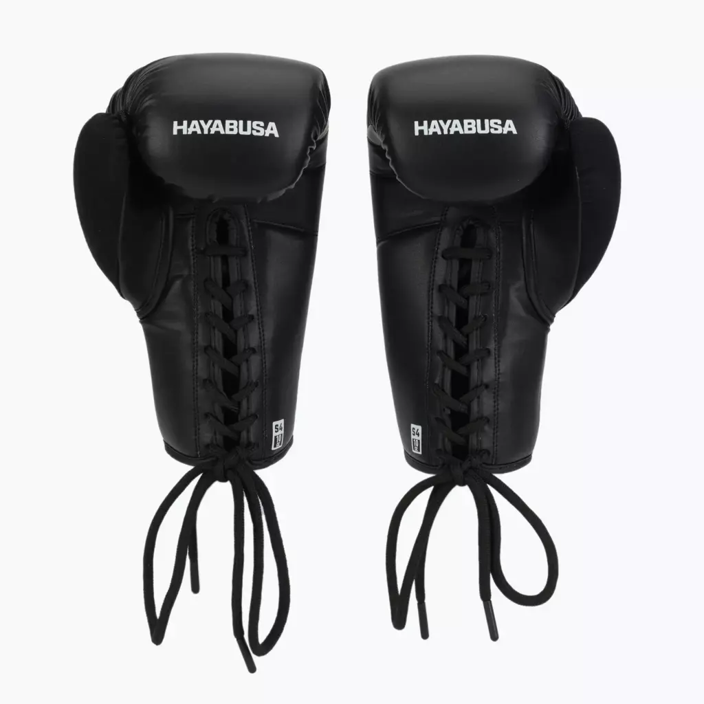Боксёрские перчатки Hayabusa S4 Lace Up black/white