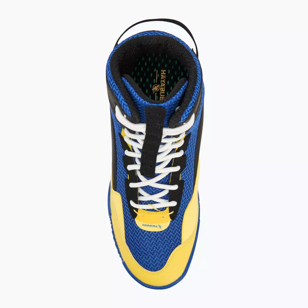 Боксёрки Hayabusa Talon Boxing blue/yellow