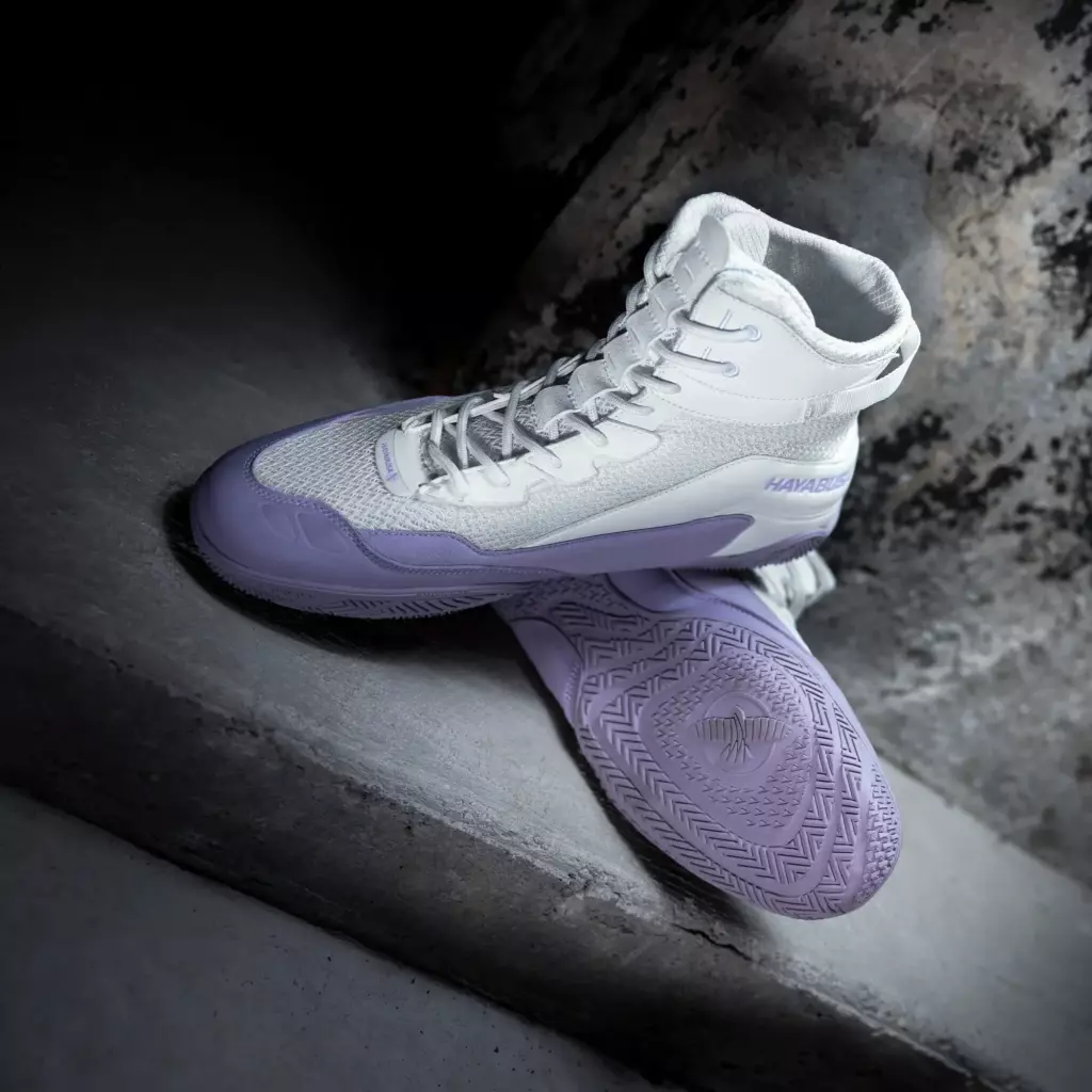 Боксёрки Hayabusa Talon Boxing white/lavender