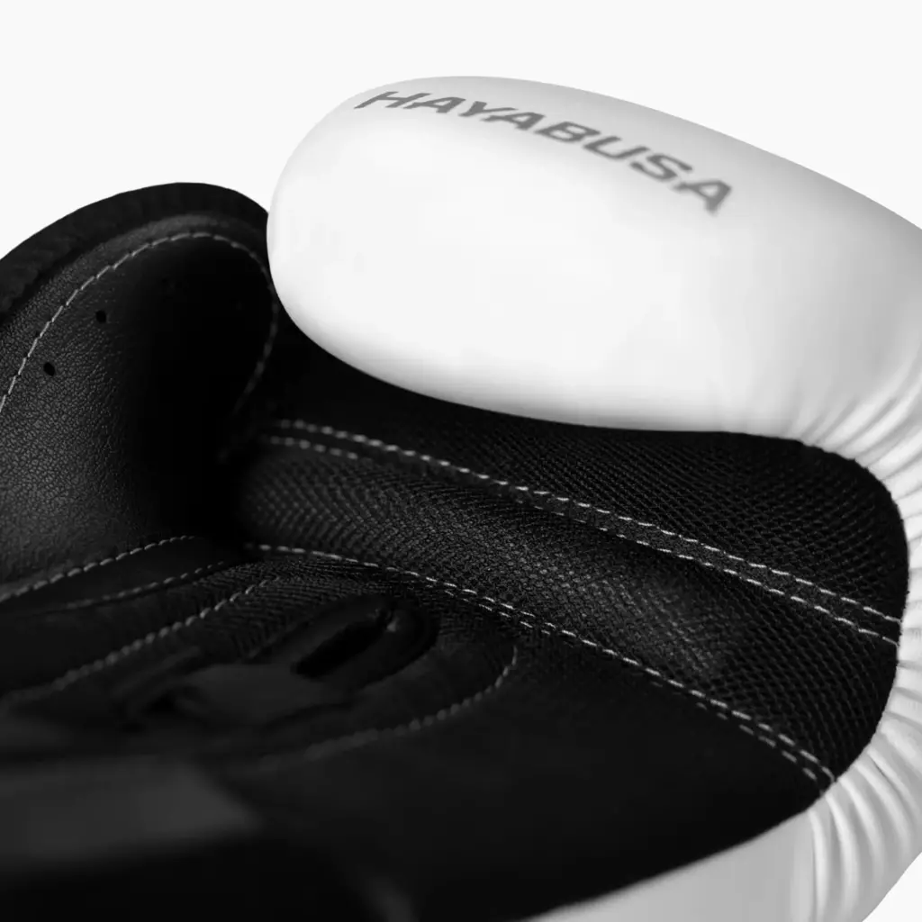 Боксёрские перчатки Hayabusa E1 Boxing white/silver