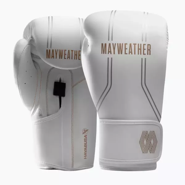 Боксёрские перчатки Hayabusa Mayweather Contender white/gold