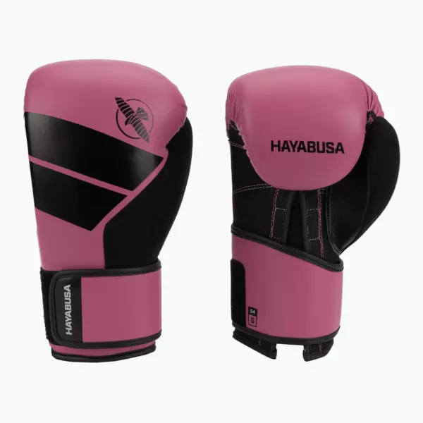 Боксёрские перчатки Hayabusa S4 pink/black