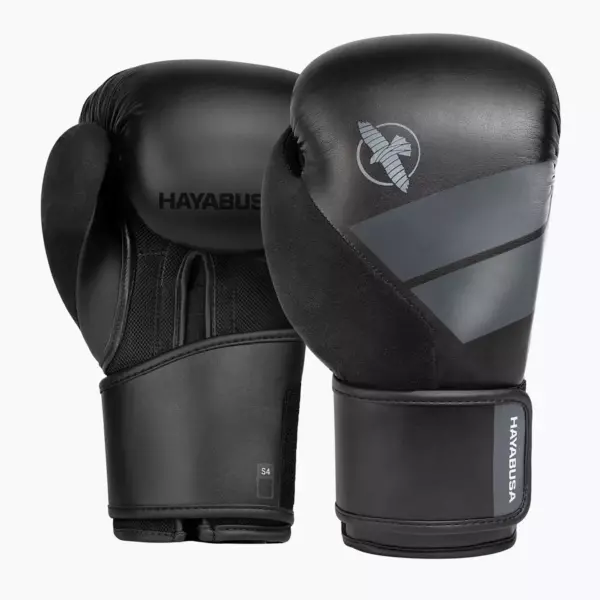 Боксёрские перчатки Hayabusa S4 чёрные