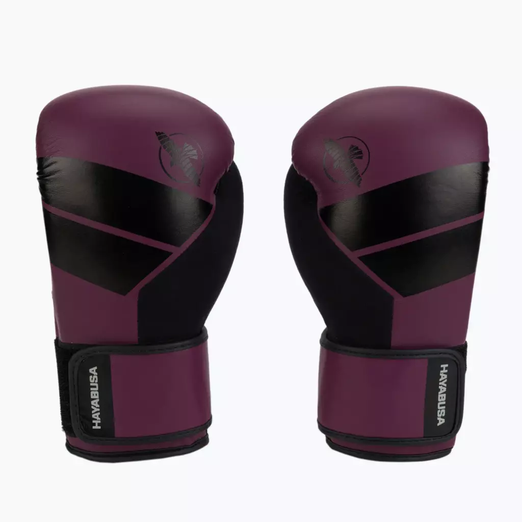Боксёрские перчатки Hayabusa S4 бордово-фиолетовые