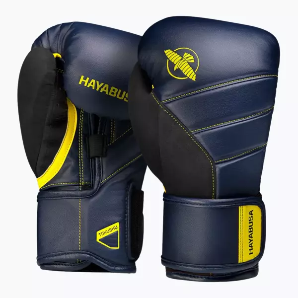 Боксёрские перчатки Hayabusa T3 navy/yellow