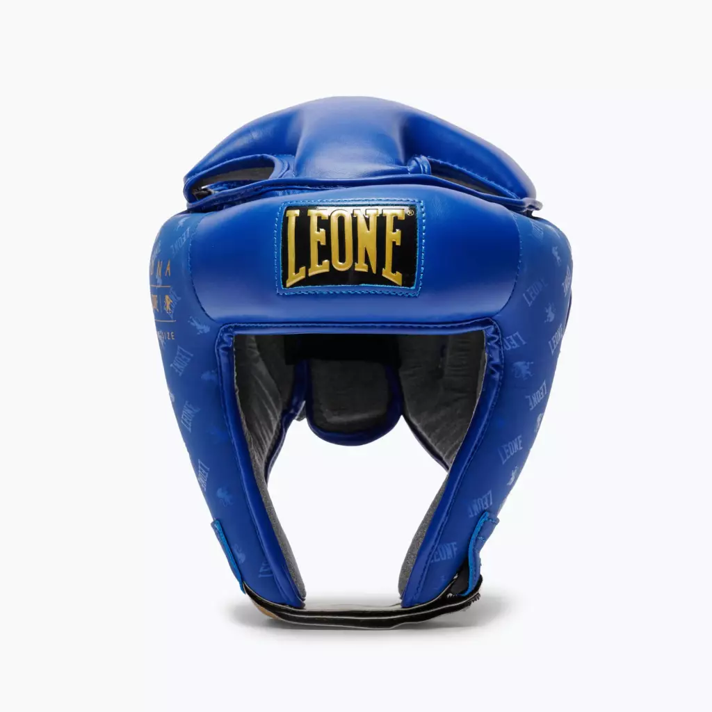 Боксёрский шлем LEONE 1947 Headgear Dna blue