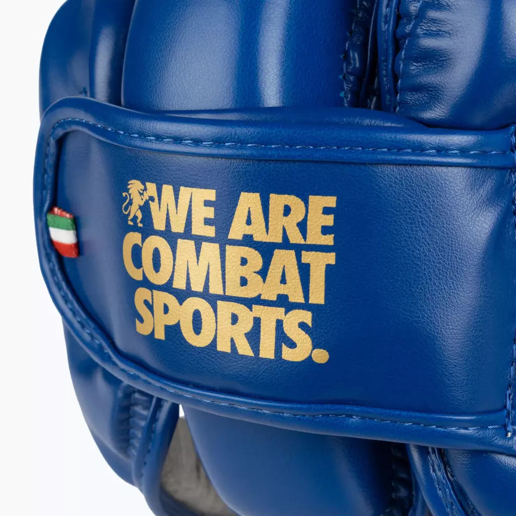 Боксёрский шлем LEONE 1947 Headgear Dna blue