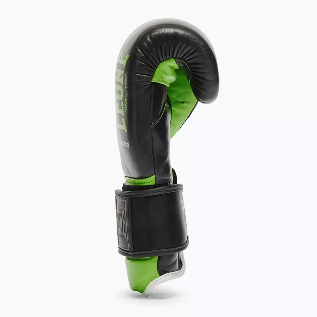 Боксёрские перчатки LEONE 1947 Professional 2 black/green
