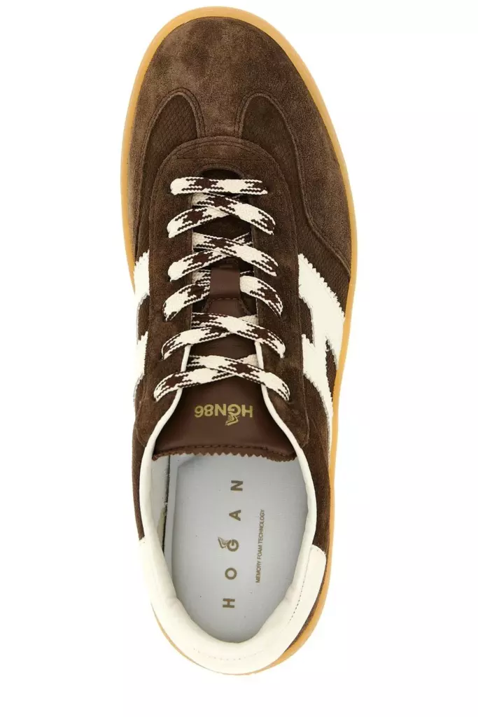Кроссовки Hogan Logo-Patch Lace-Up Sneakers