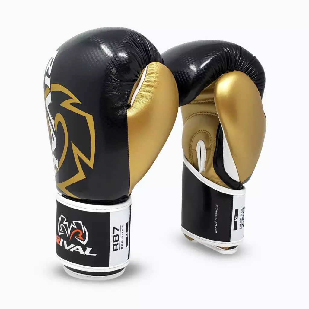 Боксёрские перчатки Rival RB7 Fitness Plus Bag black/gold