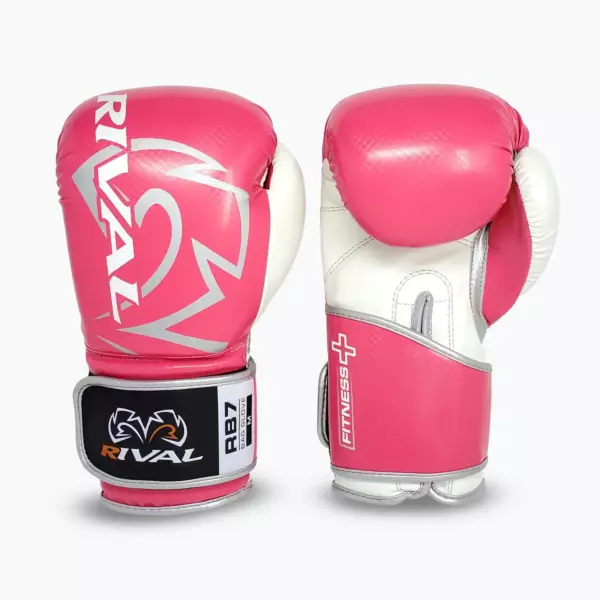 Боксёрские перчатки Rival RB7 Fitness Plus Bag pink/white