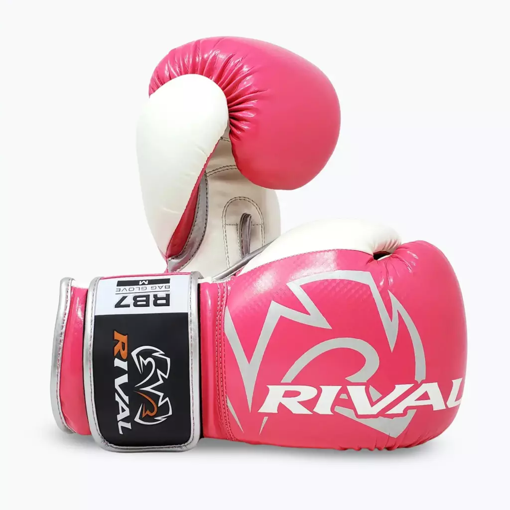 Боксёрские перчатки Rival RB7 Fitness Plus Bag pink/white