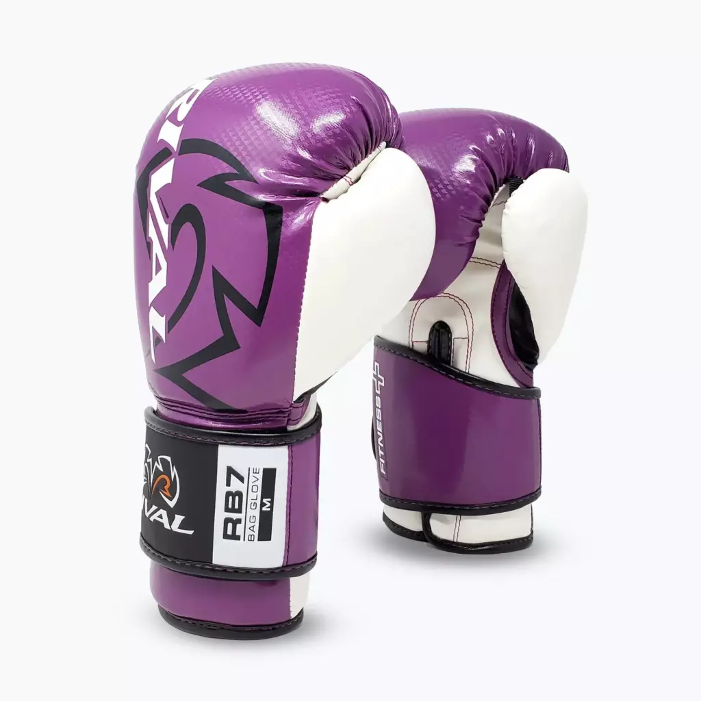 Боксёрские перчатки Rival RB7 Fitness Plus Bag purple/white