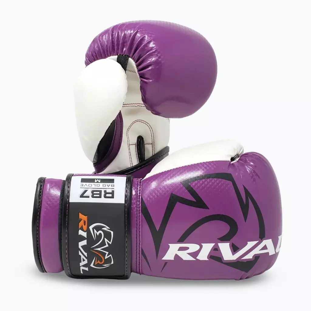 Боксёрские перчатки Rival RB7 Fitness Plus Bag purple/white