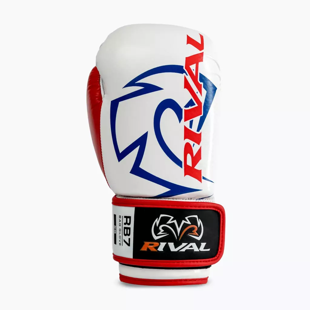 Боксёрские перчатки Rival RB7 Fitness Plus Bag white/blue