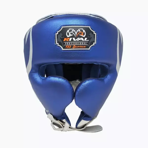 Боксёрский шлем Rival RHG100 Professional Headgear blue/silver