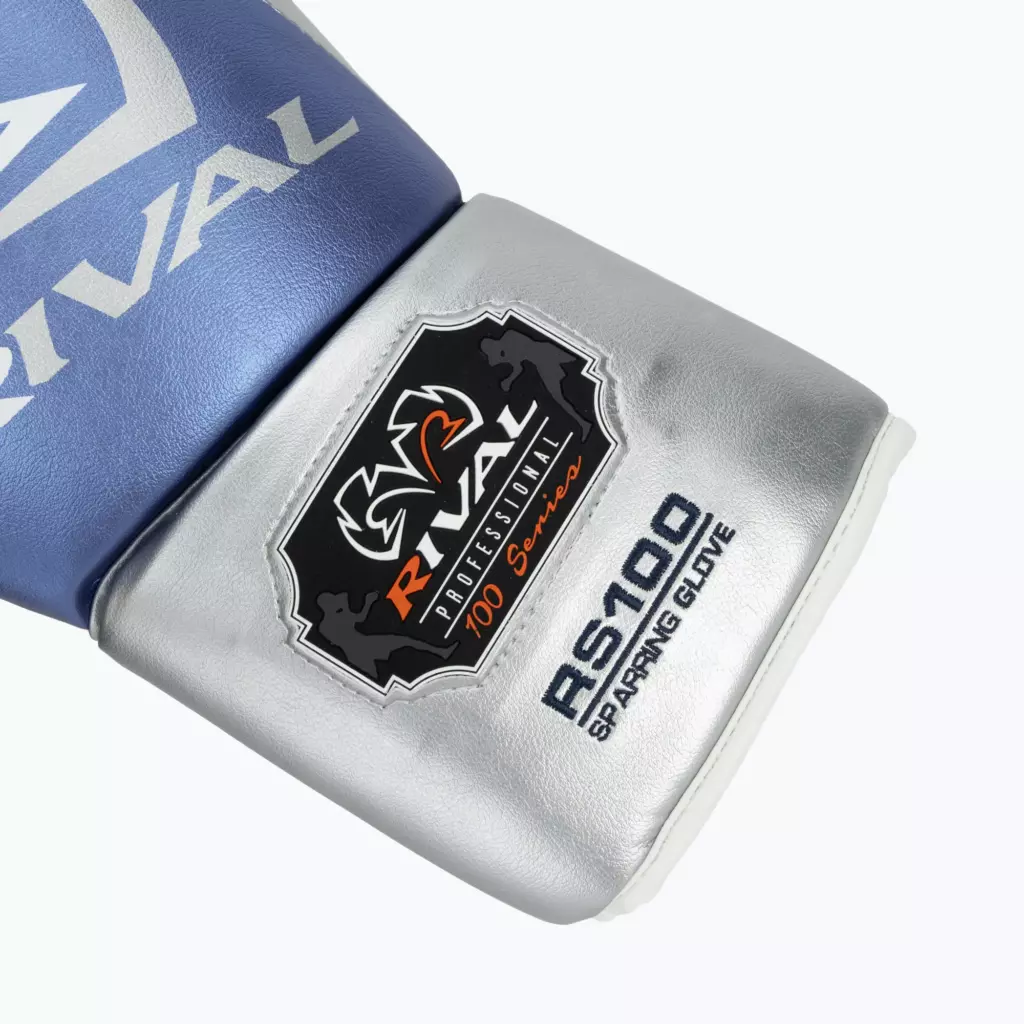 Боксёрские перчатки Rival RS100 Professional blue/silver