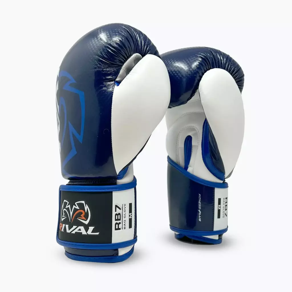 Боксёрские перчатки Rival RB7 Fitness Plus Bag navy/white