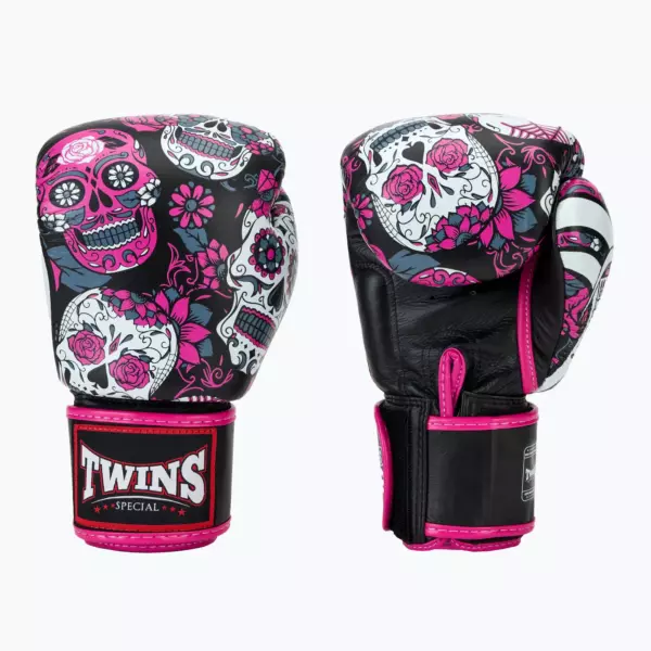 Боксёрские перчатки Twins Special Fancy FBGVL3-53 Skull pink/black
