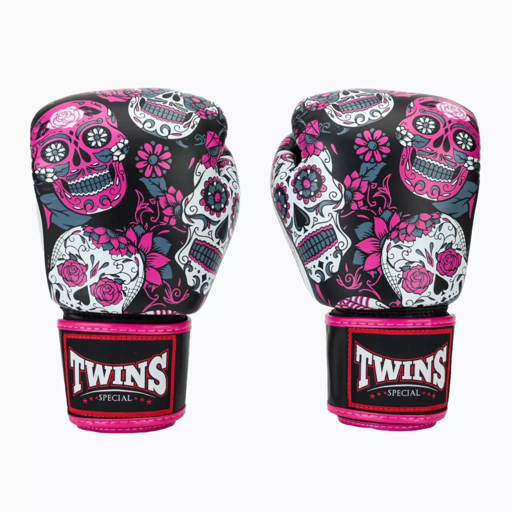 Боксёрские перчатки Twins Special Fancy FBGVL3-53 Skull pink/black
