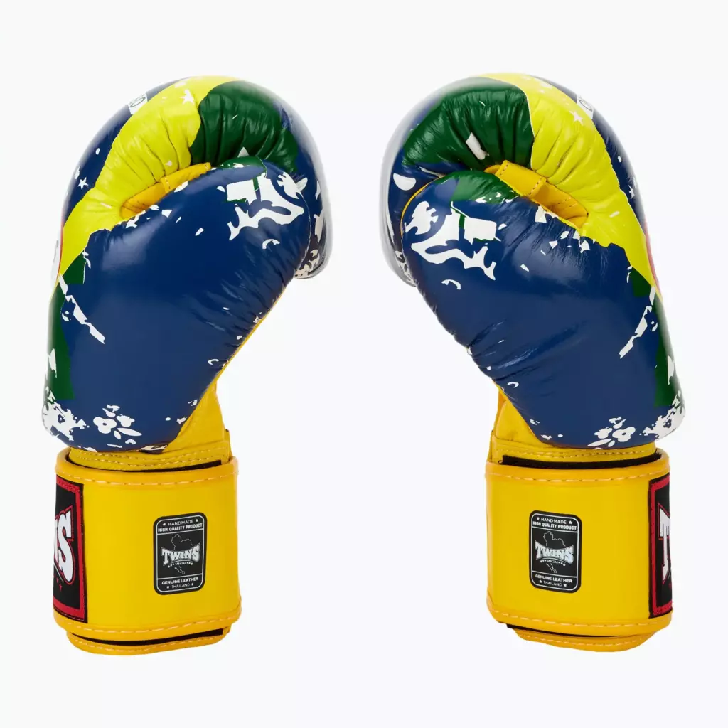 Боксёрские перчатки Twins Special FBGVL3-44 Brasil yellow/red/blue