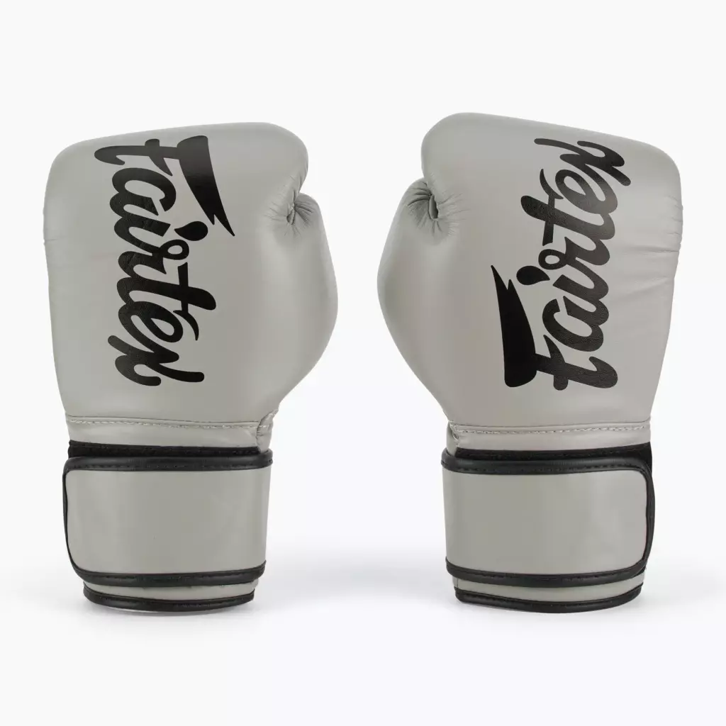Боксёрские перчатки Fairtex Microfiber gray