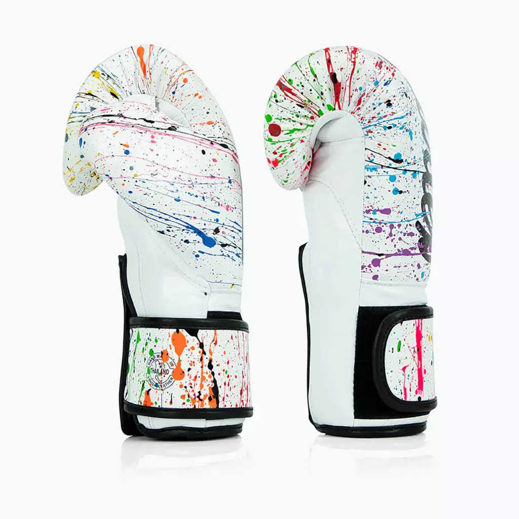 Боксёрские перчатки Fairtex Microfiber Art Collections Painter white