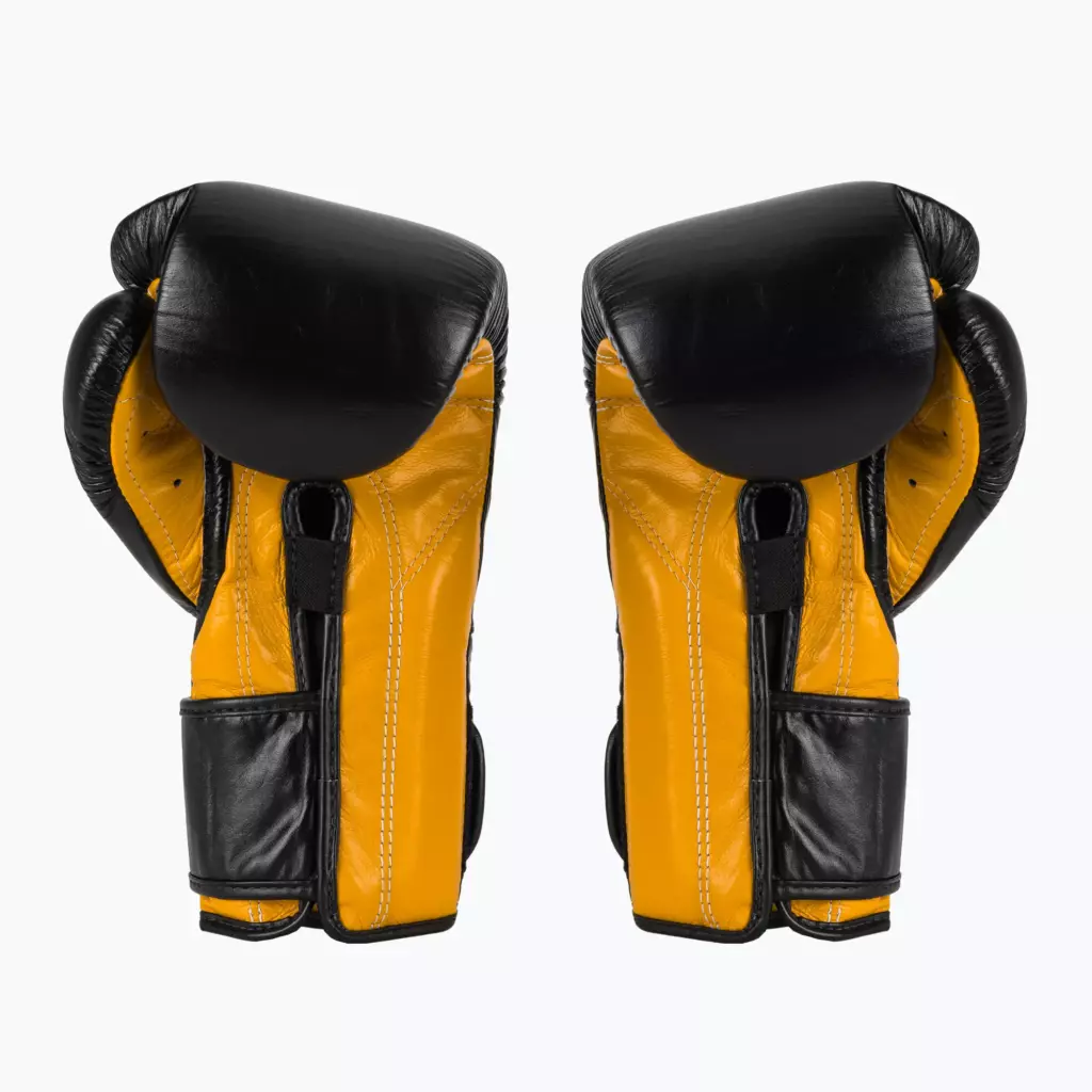 Боксёрские перчатки Fairtex Heavy Hitter's Mexican Style black/yellow