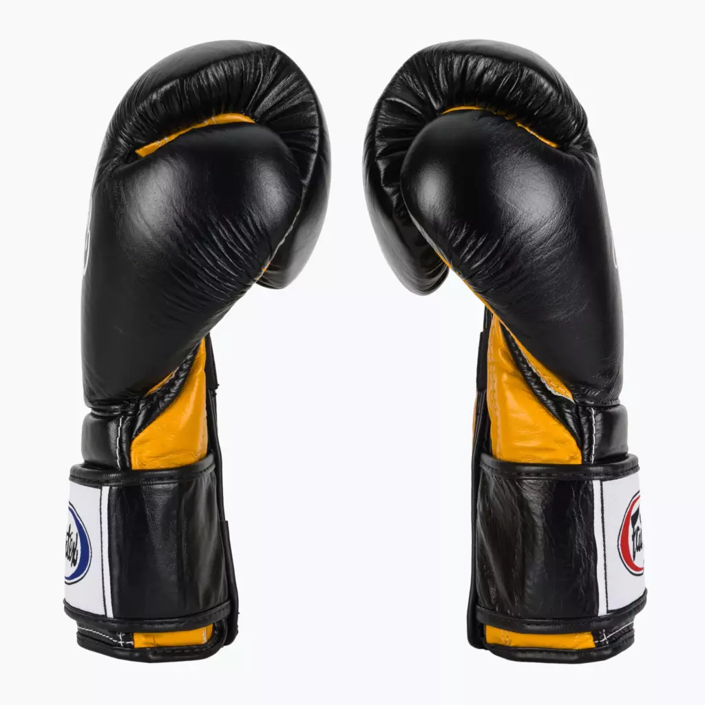 Боксёрские перчатки Fairtex Heavy Hitter's Mexican Style black/yellow