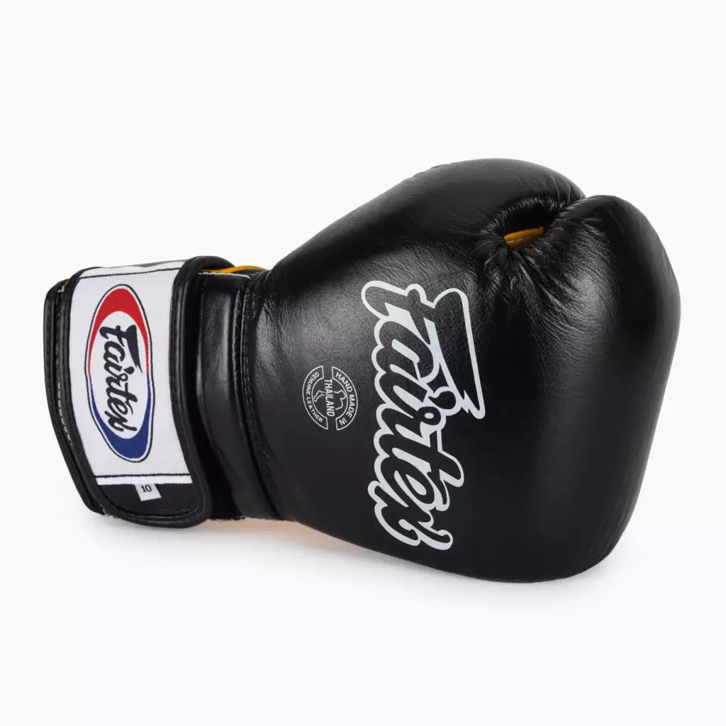 Боксёрские перчатки Fairtex Heavy Hitter's Mexican Style black/yellow
