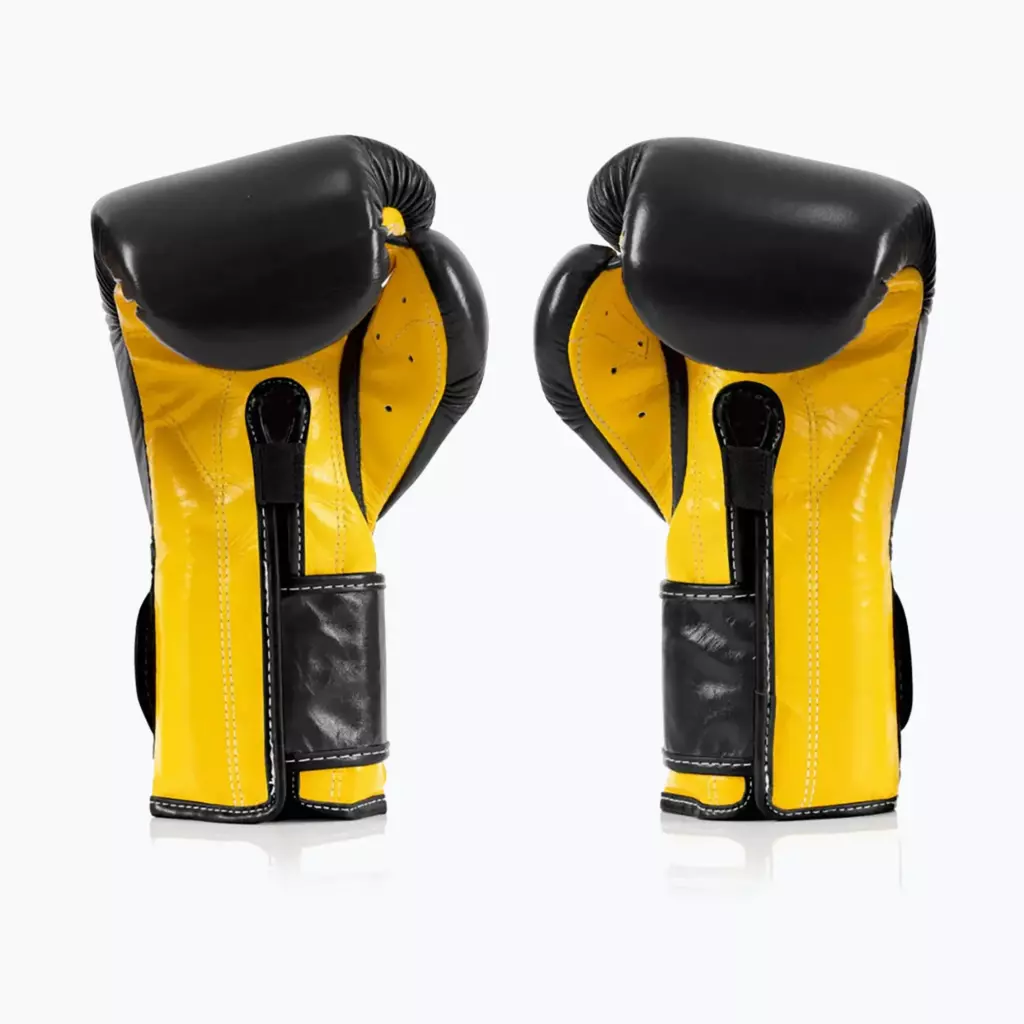 Боксёрские перчатки Fairtex Heavy Hitter's Mexican Style black/yellow