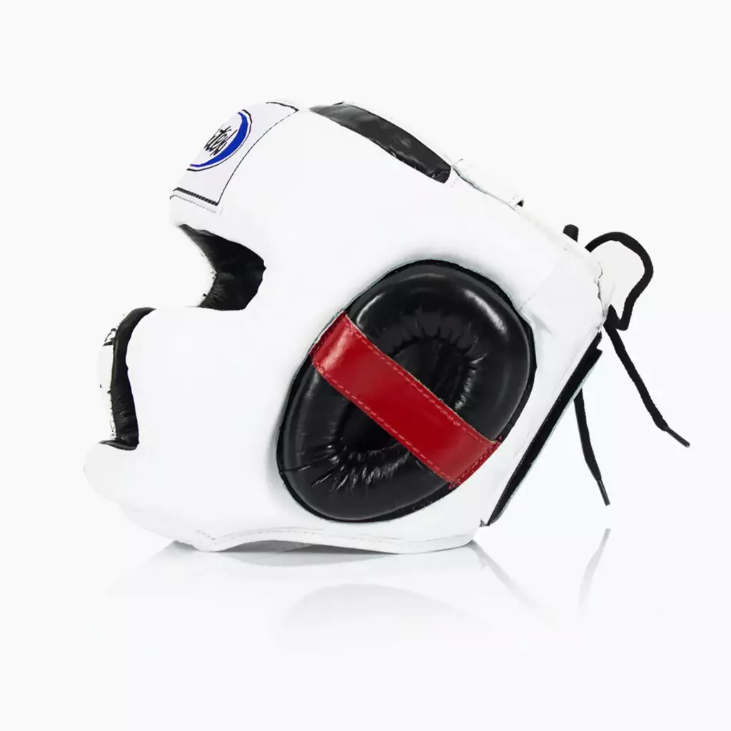 Боксёрский шлем Fairtex Super Sparring white/black