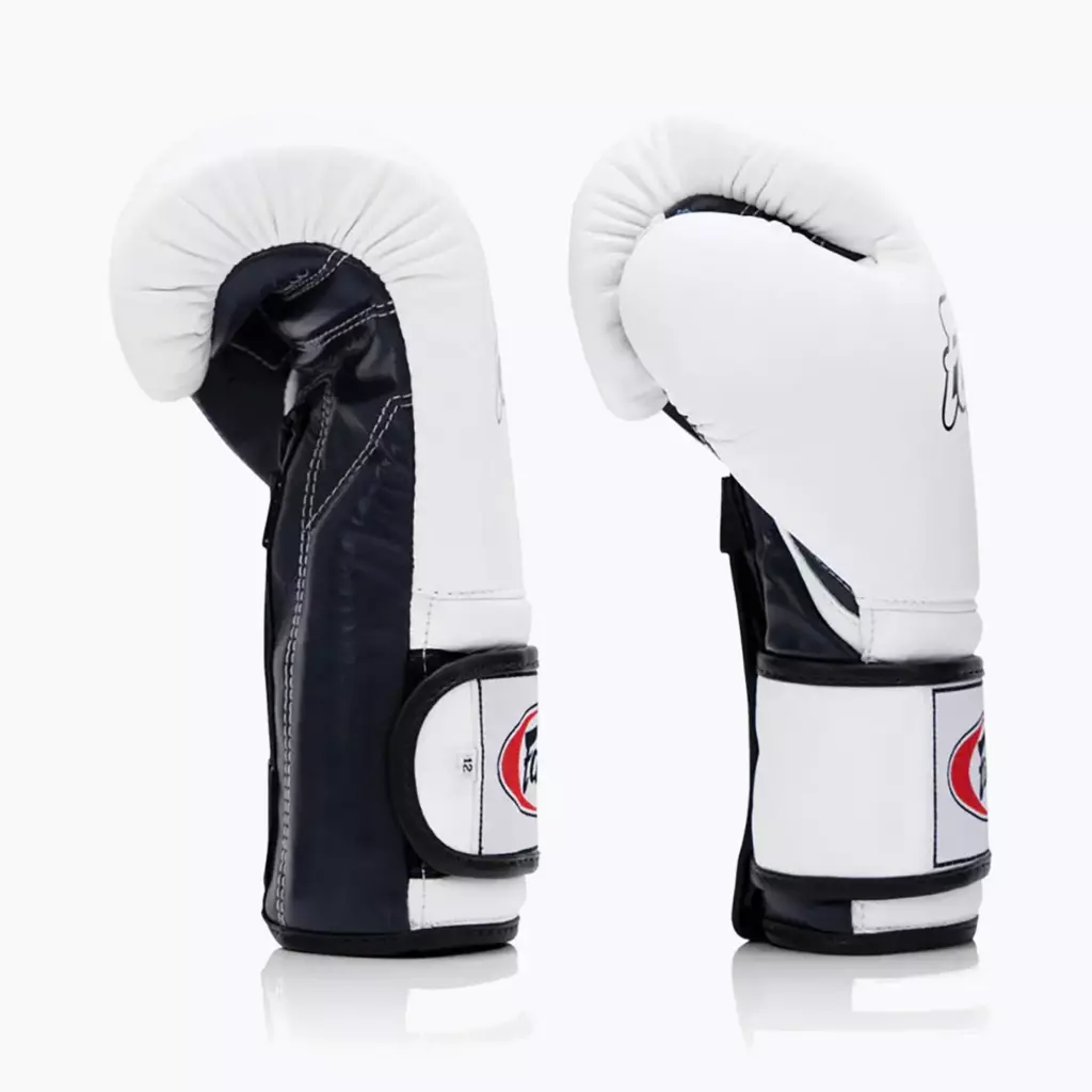 Боксёрские перчатки Fairtex Heavy Hitter's Mexican Style white/blue