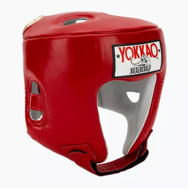 Боксёрский шлем YOKKAO Competition red