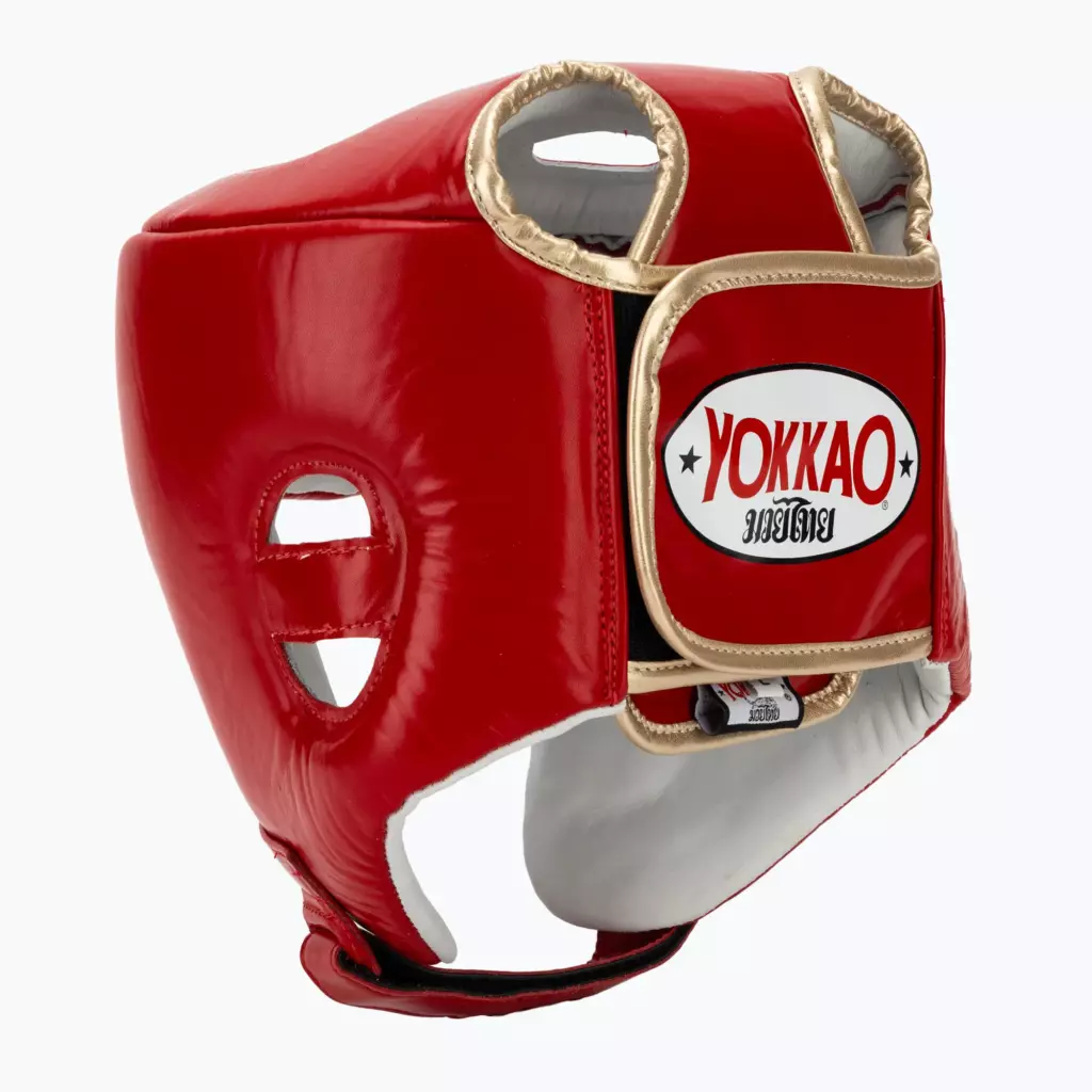 Боксёрский шлем YOKKAO Competition red