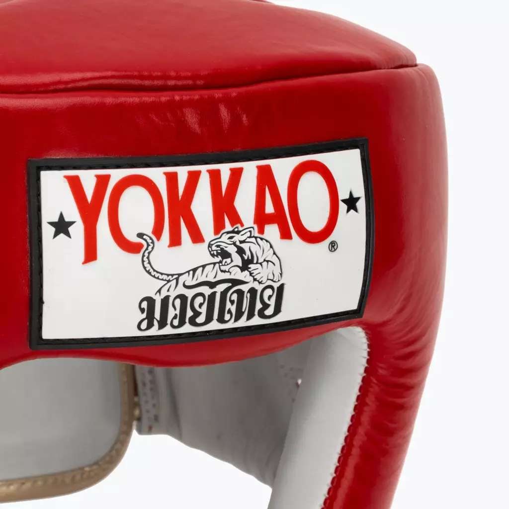 Боксёрский шлем YOKKAO Competition red