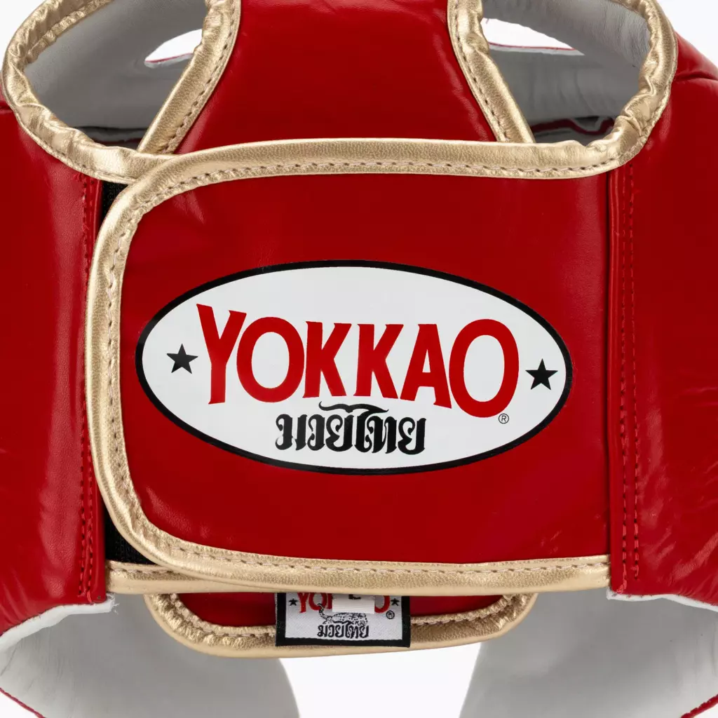 Боксёрский шлем YOKKAO Competition red