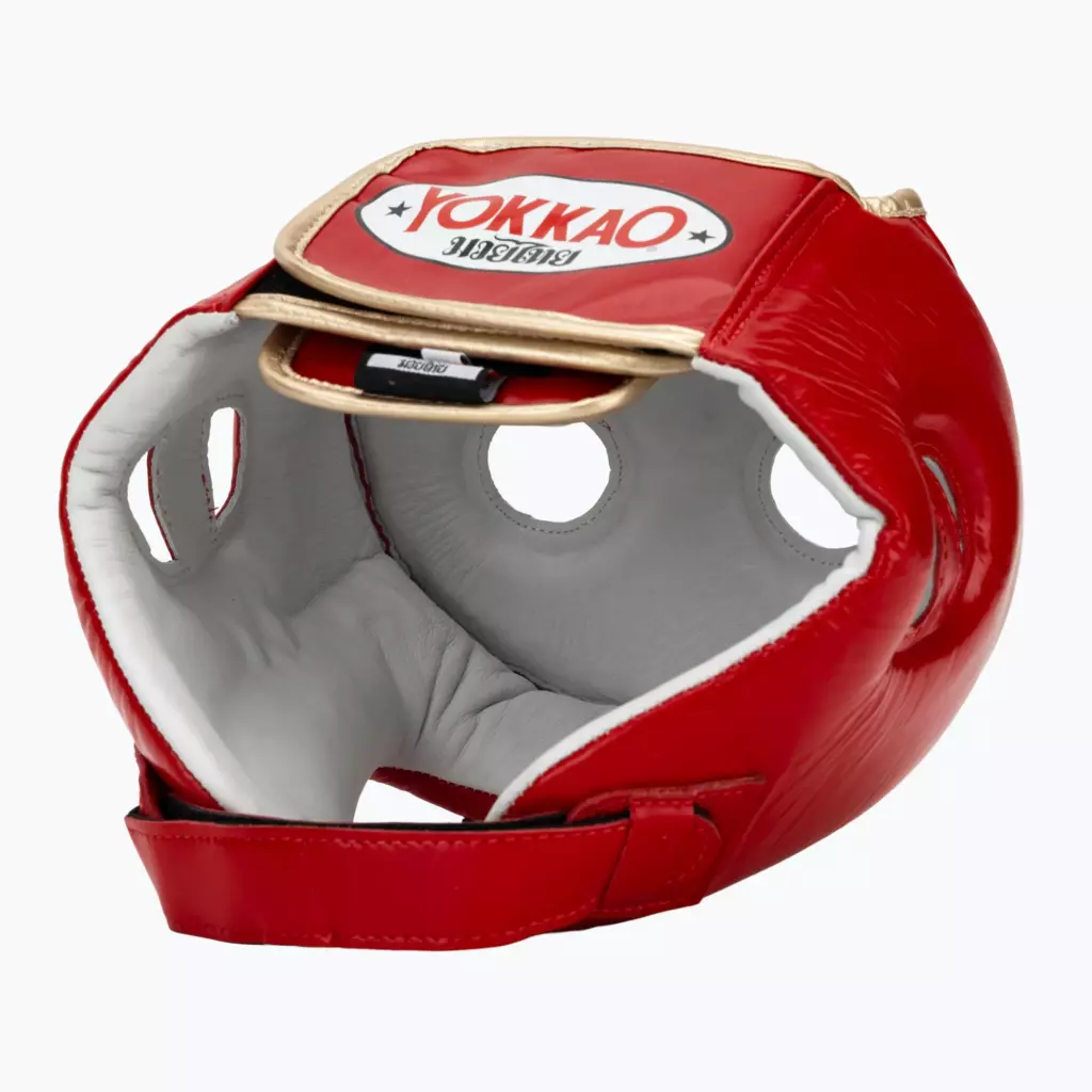 Боксёрский шлем YOKKAO Competition red
