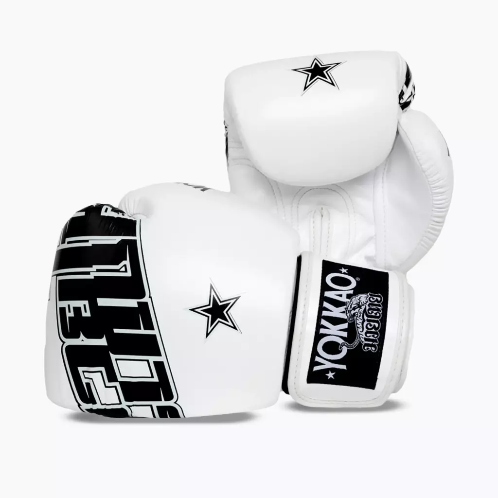 Боксёрские перчатки YOKKAO Lettering Boxing white