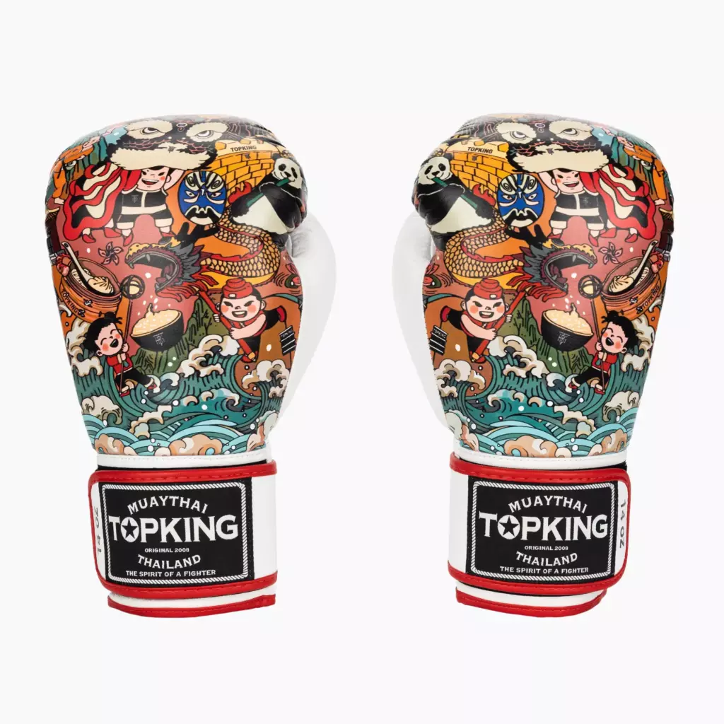 Боксёрские перчатки Top King Boxing Culture black/red TKBGCT-SL-2C3