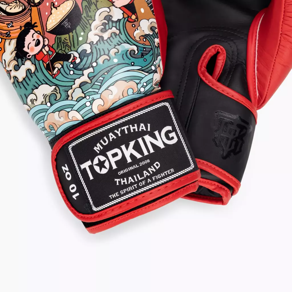 Боксёрские перчатки Top King Boxing Culture black/red TKBGCT-SL-2C3