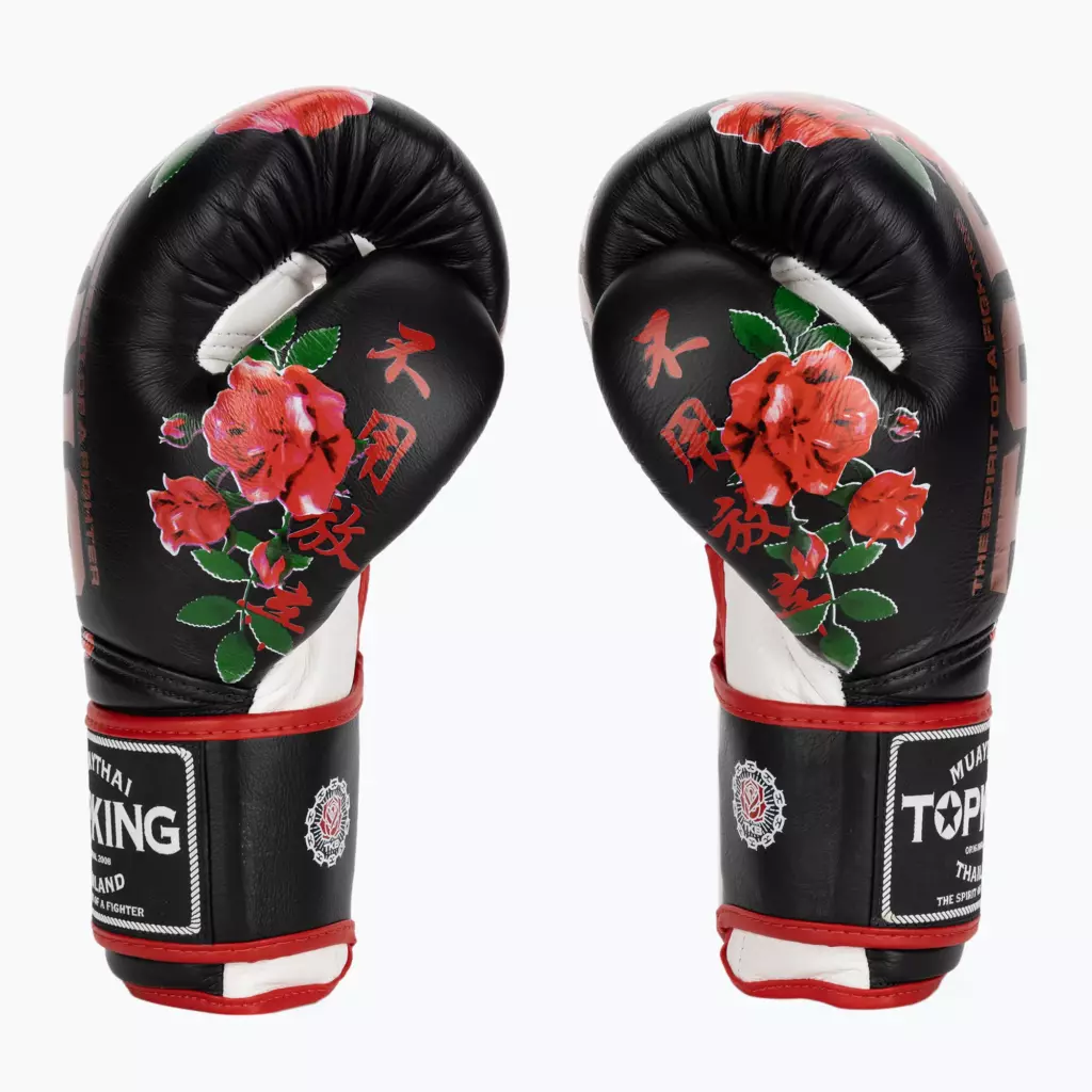 Боксёрские перчатки Top King Boxing Rose white/black
