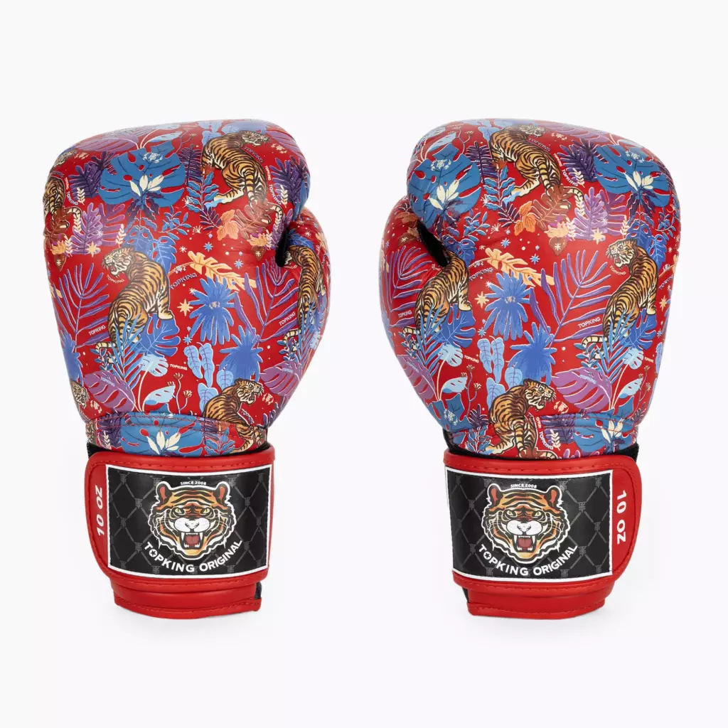 Боксёрские перчатки Top King Boxing Wild Tiger black/red